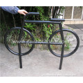Bike shaped metal bike parking rack steel bike corral